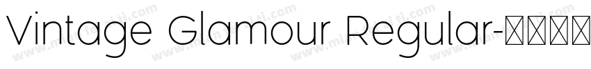 Vintage Glamour Regular字体转换